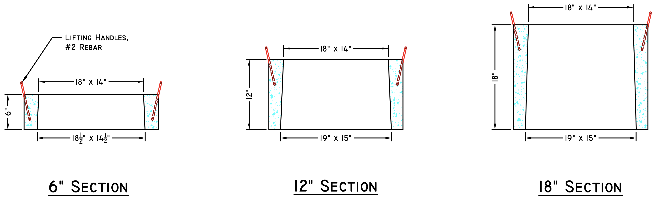 Rectangular Risers